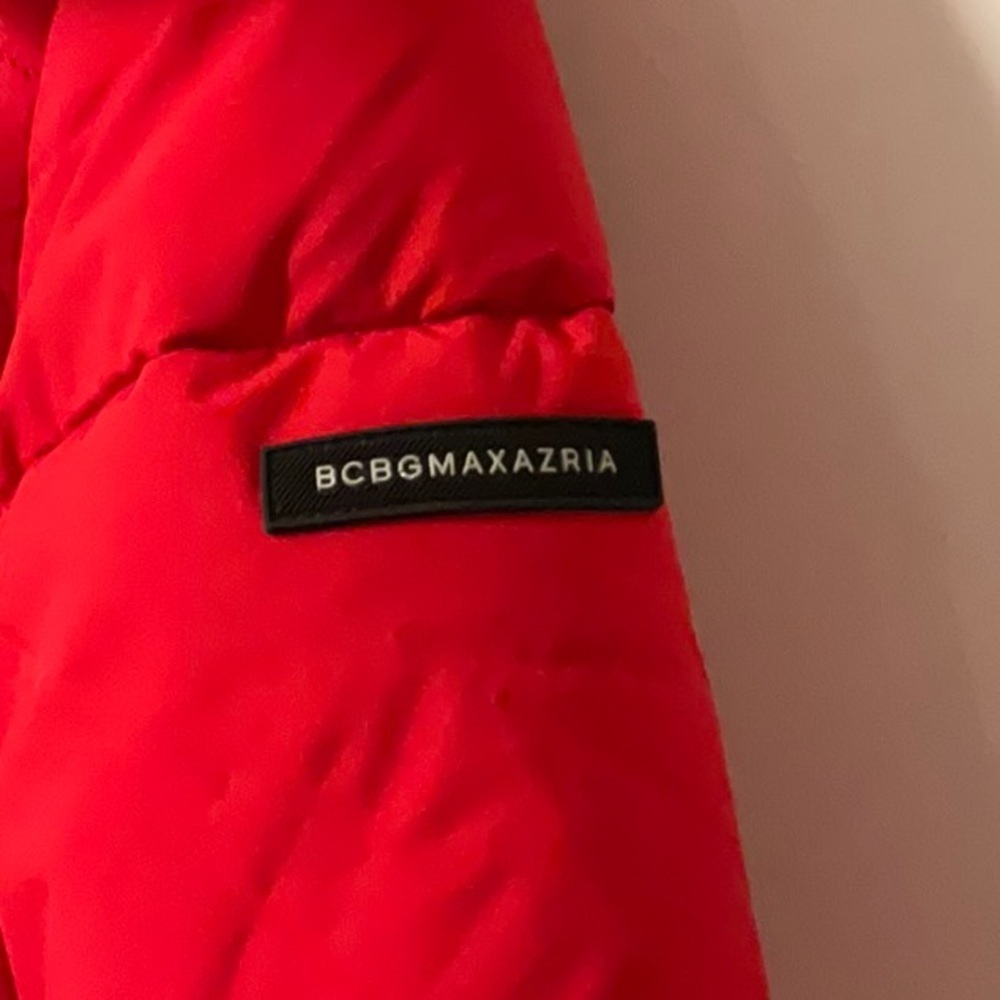 BCBGMaxAzria Bold Red Puffer Jacket - Picture 2 of 4